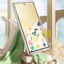 i-Blason for Samsung Galaxy S23 Ultra Case with Built-in Screen Protector, [Magnetic Charging] [Support Fingerprint ID], Full-Body Slim Phone Case for Samsung Galaxy S23 Ultra 6.8", Flower Paint