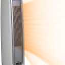 Lasko Oscillating Ceramic Tower Space Heater for Home with Overheat Protection, Timer, 22.5 Inches, Silver, 1500W, 5775, 7.5L x 7.1W x 22.75H