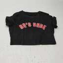 Hilinker Womens Short Sleeve Graphic Crop Tops Vintage Tees Summer Cute T Shirts (Small, Black 90s Babe)