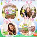 Qunclay 12 Pack Easter Gift Card Holders Easter Egg Money and Card Sleeves Holders Ornaments Bunny Ear Cash Gifts for Spring Christian Holiday Surprise Party Favors Basket Stuffers Gift Tag Decoration