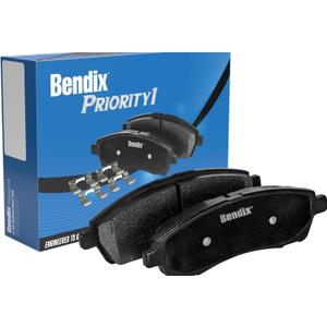 Bendix Priority1 CFC1332 Ceramic Front Brake Pads for Cadillac CTS 2014-2008, STS 2011-2009