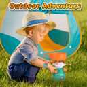 FUN LITTLE TOYS Pop Up Play Tent with Camping Gear and Tools Set, Outdoor Toys for Kids