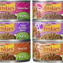 Friskies Wet Cat Food, Friskies Pate, 3-Flavor Variety Pack, 5.5-Ounce Can, Pack of 12 (EXP 05/01/28)