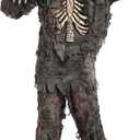 Spooktacular Creations Zombie Costume for Kids, Scary Halloween Costume for Boys, Zombie Outfit for Halloween Dress Up (Large, 10-12 Yr)