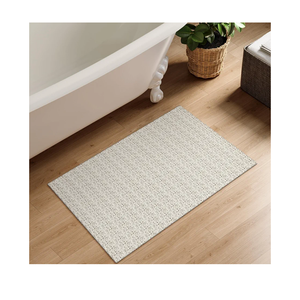 Collive Washable 2x3 Small Bathroom Rugs, Cotton Woven Rug for Entryway Tan Non Slip Indoor Doormat, Farmhouse Kitchen Carpets Boho Throw Rugs for Bedroom Entrance Front Door