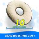 Soft & Safe Dog Flying Disc, 10 Inch Bite-Resistant Dog Toy for Medium Large Dogs, Gentle on Teeth, Waterproof, Anti-Dust, Outdoor Fetch Training Water Toy (Brown)