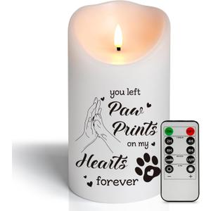 Pet Memorial Gifts for Dogs Cats Loss of Dog Sympathy Gift, Sympathy Candle for Doggie, Condolence Present for Pet Lovers, Friends to Remember Doggie, Marking Bereavement And Grief(4" x 7")