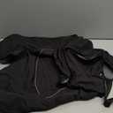 Dog Raincoat - Waterproof Winter Jacket with Velvet Inner, Reflective Strip, Black, XX-Large