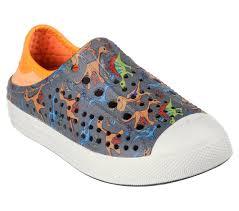 Skechers Kids Boy's Guzman Steps-Lil Dino Sneaker, Charcoal/Orange
6