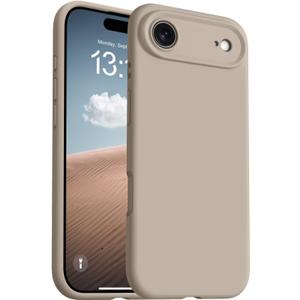 OTOFLY Magnetic for iPhone 17 Air Case,Compatible with Magsafe,Classic Liquid Silicone Mobile Phone Case,Integrated Camera Control Button,Anti-Scratch Microfiber Lining, Light Coffee Brown
