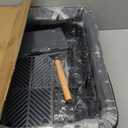 Stainless Steel Litter Box with Lid, XL Closed Metal Litter Box Modular Design with Flip Lid Fits All Cats, Extra Large Covered High Sided Cat Box, Scoop, Non-Sticky, Easy Cleaning (Dark Grey)