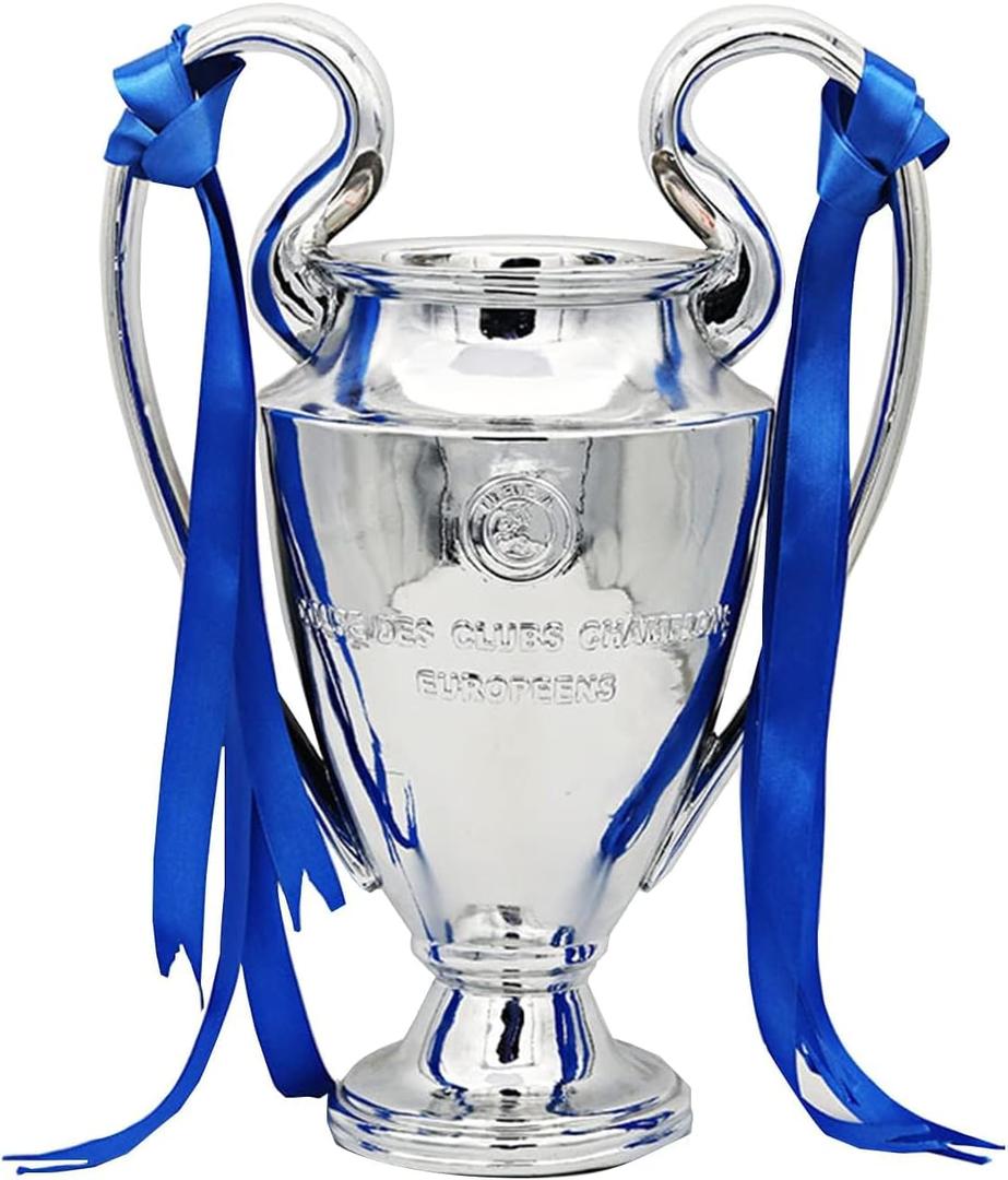 Yiwoop 6in 2024 Champions Trophy Soccer Trophy Awards Cup Football Cup Fans Souvenir (No Engraving Champion Team Name）