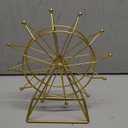 Ferris Wheel Home Decor - Golden Ferris Wheel Gift, Shelf Decor for Living Room Bookshelf or Desk