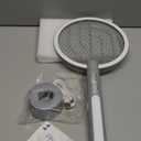 Electric Fly Swatter Racket, Mosiller 2 in 1 Smart Bug Zapper with USB Rechargeable Base, Powerful Mosquitoes Trap Lamp & Fly Killer with 3-Layer Safety Mesh for Home, Bedroom, Kitchen, Patio1 Pack