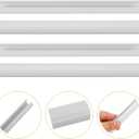 Housoutil Universal Radiator Pipe Cover Sleeve 6Pcs with 2 Decorative Flue Hole Covers Thermal Exhaust Pipe Protection for Bathroom Wall 7.87X0.59 Inches