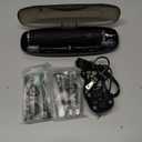 Aquasonic Black Series Ultra Whitening Toothbrush  ADA Accepted Electric Toothbrush- 8 Brush Heads & Travel Case  40,000 VPM Electric Motor & Wireless Charging - 4 Modes w Smart Timer (1 Count (Pack of 1))