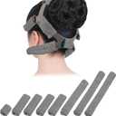 8 PCS Satin CPAP Mask Strap Covers, Comfortable CPAP Strap Covers, Silky CPAP Mask Cushions to Fit Airfit f20 Headgear, Anti Wrinkle CPAP Hair Protector for Reducing Red Marks (Grey)