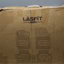 LASFIT Floor Mats 2019-2024 for Ram 1500 Crew Cab (NOT Fit for Classic Model) with Folded Rear Under-Seat Storage 4 Full Size Doors Bucket Seat, All Weather TPE Custom Fit 1st & 2nd Row, Black