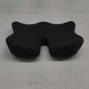 Seat Cushion, Wide & Soft Support Memory Foam Cushion for Office Chair, Desk Chair, Car Seat, Airplane, Ergonomic Sciatica, Hip & Tailbone Pain Relief Cushion for Long Sitting (Gray)