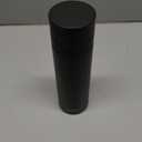 15oz Stainless Steel Vacuum Insulated Water Bottle with Glass Liner Inside,Glass Lined Thermos with Tea Strainer for Hot Drink and Cold Drink-Leakproof Car Mug(Black, Tea Strainer)