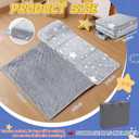 Preschool Nap Mat with Pillow and Blanket, 21" x 50" Glow Sleeping Bag Toddler Nap Mat for Daycare Kids, 2" Thick All in one Foldable Floor Mattress for Girl Boys