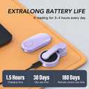 Remote Control Page Turner for Kindle Paperwhite Oasis Kobo eReaders,Kindle Clicker Page Turner Accessories for iPhone,iPad, Android Tablets Reading Novels,Camera Video Record&Shutter Selfie (Purple)