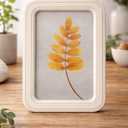 HH 11.8in Clear Wall Sign Leaf Yellow
