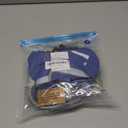 FUAMEY Dog Coat for Medium Dogs,Waterproof Dog Winter Jacket with Harness Built in Puppy Cold Weather Coats Reflective Pet Vest with Zipper Warm Fleece Dogs Snowsuit Windproof Blue M (M(chest:21in))