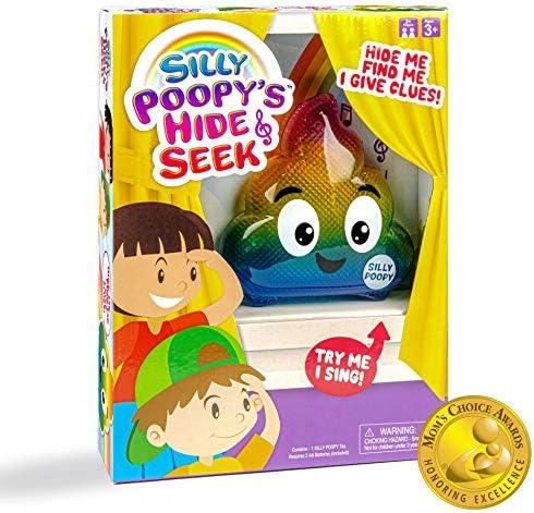 Silly Poopy's Hide & Seek by Relatable, The Talking, Singing, Rainbow Hide & Seek Toy, Learning Toys for Toddlers, Interactive Toddler Toys, Easter Gifts for Toddlers, Includes Toy & 2 AA Batteries