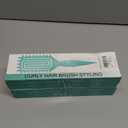 Evercomb Curl Defining Brush for Curly Hair - Detangling & Styling with Lightweight Ergonomic Nylon Bristles, Enhance Curls, Reduce Frizz/Breakage for Women, (Green Black), Pack of 2