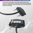 Motorcycle License Plate Light,Car Accessories Universal Led License Plate Light,Motorcycle Tail Light,Waterproof 6K Tail Light License Plate Mount Brake Lamp,Suitable for Most Motorcycles