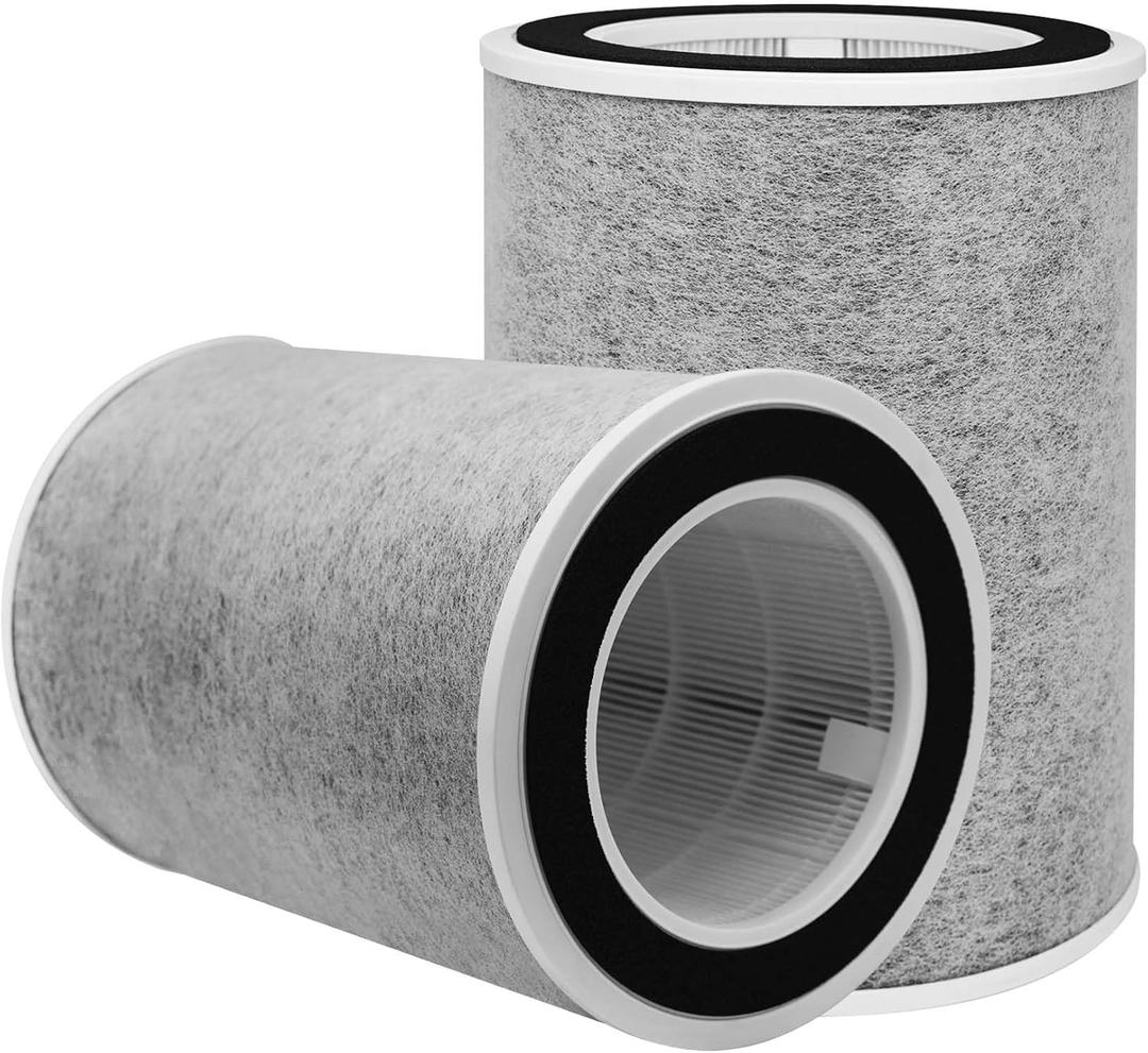 HP201 Replacement Filter Compatible with Shark HP 201 HP202 HC502 Air Purifier MAX H13 True HEPA Filters Compare to # HE2FKBASMB & HE2FKBAS 2 Pack