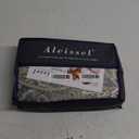 100% Natural Cotton 3pcs Duvet Cover Sets-Beige Duvet Cover with Luxurious Green, Gray & Yellow Leaves Patterns,Reversible Botanical Comforter Cover Sets with Button Closure(Queen,Paisley)