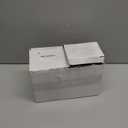 ZHOUWHJJ 2 Packs Mini Countertop Brushed Stainless Steel Swing Lid Trash Can Set, Come with Trash Bag, 1.5 L / 0.40 Gal, Silver