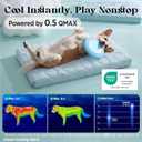 LE SURE Cooling Dog Bed Medium Size Dog, Q-Max>0.5 Cooling Mat with Removable Washable Cover, Breathable Orthopedic Egg Crate Foam Summer Pad for Active/Long-Haired/Senior Pets/Cats/Puppy, 29x18 Inch