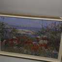 VIYYIEA Framed Wall Art for Living Room, Garden Canvas Prints, Vintage Home Decor, Flowers Painting Picture, Bathroom Wall Decor Gifts for Friends or Family - 20L x 16W