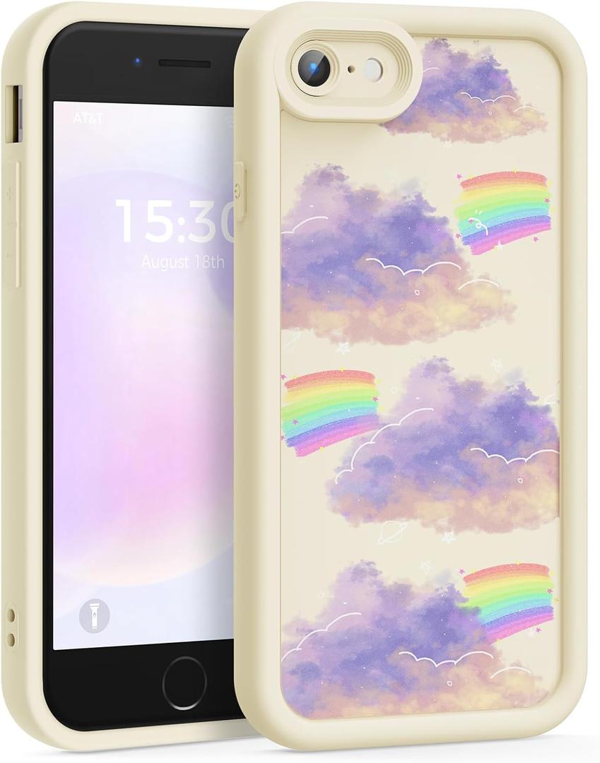 Case for iPhone SE/8/7, Silicone Shockproof Cover Women