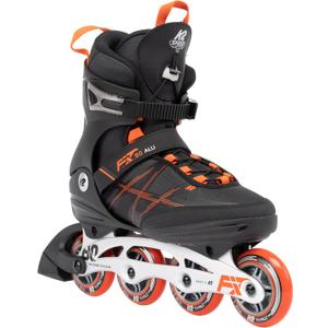 K2 F.I.T. 80 ALU Black Mens Inline Skates (12)