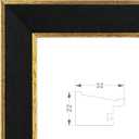 Suede 12x24 Frame - Single Frame, Christmas Elegant Black 12 x 24 Poster Frame, 12x24 Picture Frame for Artwork Puzzles Photos and Movie Posters