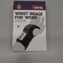 FEATOL 2 Pack Carpal Tunnel Wrist Brace For Work With Wrist Splint, 6.5'' Wrist Brace Night Support For Women Men, Pain Relief For Tendonitis, Arthritis, Pregnancy, Typing, Right and Left Hand, Medium