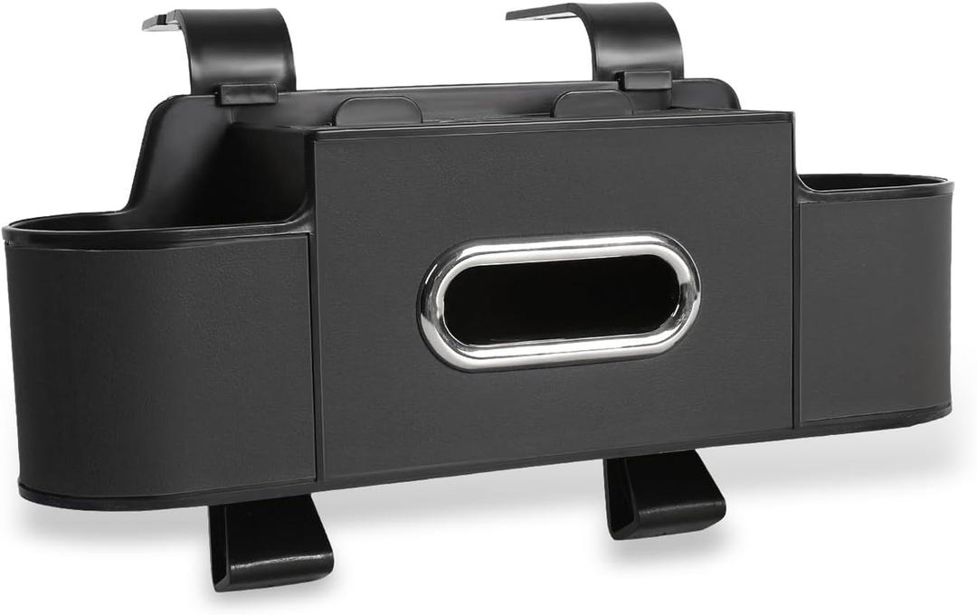 3-in-1 Car Backseat Organizer,Multifunctional car organizers and storage with Cup Holder, Tissue Box for Hold Phones, Snacks, Drinks, and Handbags