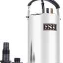 1/4HP Stainless Steel Water Pump 1500GPH Submersible Utility Pump for Pools Ponds Hot Tubs Flooded Basements Sump Pit Crawl Space Shallow Water Draining SUB 1500SS
