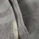 Two Gray Towels One Dark Dray And The Second One Light Gray With White Stripes 30x70 Inches