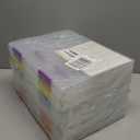 12 Pcs Clear A4 A5 File Box Document Plastic Storage Box with 48 Labels File Holder Organizer Paper Plastic Case Magazine Protector with Buckle Office School Supplies (Multicolor)