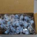 Geosar 30 Pieces Artificial Christmas Berry Picks with Snowflake Glitter Holly Berry Stems for Christmas Tree Ornaments Vases DIY Crafts Wedding Party Holiday Decor(Baby Blue)