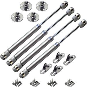 4 Pcs Gas Struts Spring Shocks, 100N/22LB 10 inch Lift Support, Lid Stay for Light Duty Cabinet, RV Bed Platform/Floor Hatch, Tool Storage Box