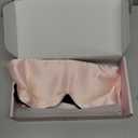 USlixury Silk Sleep Mask, 3D Contoured Sleeping Masks, Blackout Sleep Masks for Women with Nose Wing, 100% Mulberry Silk, Face-Hugging Non-Slip SLEP Mask for Side Sleeper, 27.5x4.5'', Pink