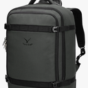 Hynes Eagle Rolling Backpack 42L Backpack with Wheels Airline Approved Carry on Luggage Laptop Travel Suitcase Bag for Women Men Grey-2024