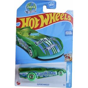 Matchbox Hot Wheels Supercharged, HW Celebration Racers 7/10 [Green] 124/250 Earth Day