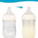 2 x Silicone Nipple for Gulicola Natural Glass Bottle, Medium Flow Nipple Level 2, 3 m+, 4 Count